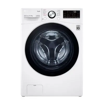 LG Front Load Washer & Dryer (15/8Kg) F2515RTPW.ABWPETH