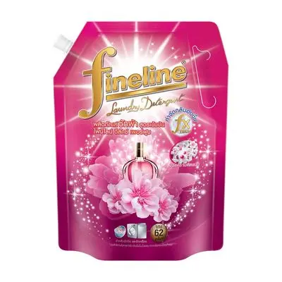 น้ำยาซักผ้าสูตรเข้มข้น (1400 มล.,สีชมพู) รุ่น Deluxe Perfume