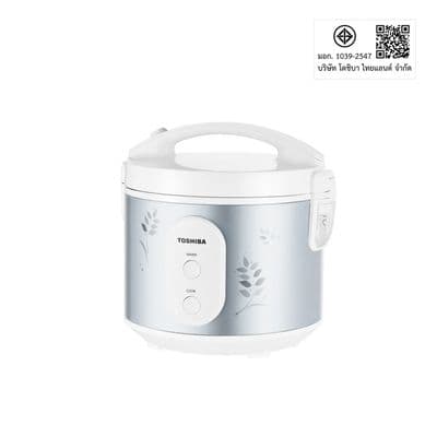 TOSHIBA Rice Cooker (500 W, 1 L, Silver) RC-T10JR(S)
