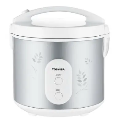 TOSHIBA Rice Cooker (500 W, 1 L, Silver) RC-T10JR(S)