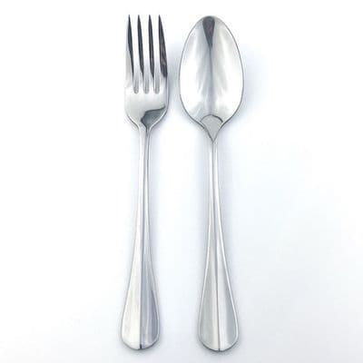 TWIN FISH Dinner Spoon+Fork (1 Pair) 87-04&05 RIDGE