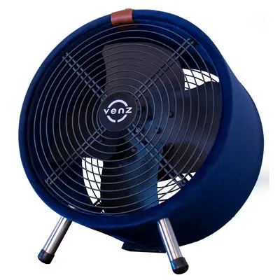 VENZ Stand Fan  12 Inch (INDIGO (Blue) FLANNEL
