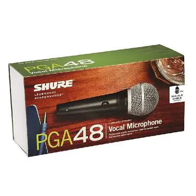 SHURE Microphone (Black) PGA48-QTR